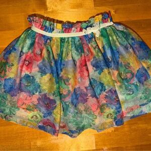 Cherokee Girls 5T Floral Tulle Skirt